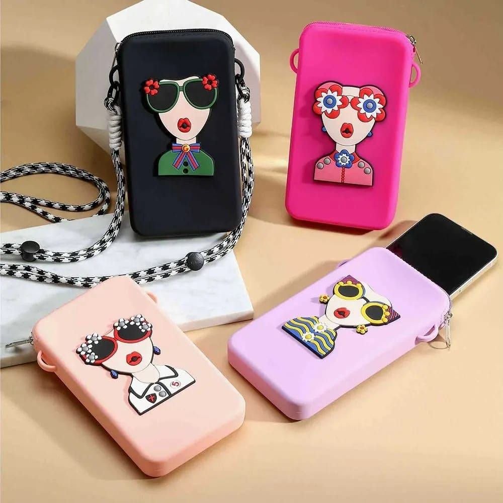 Cutie Crossbody Silicone Phone Pouch