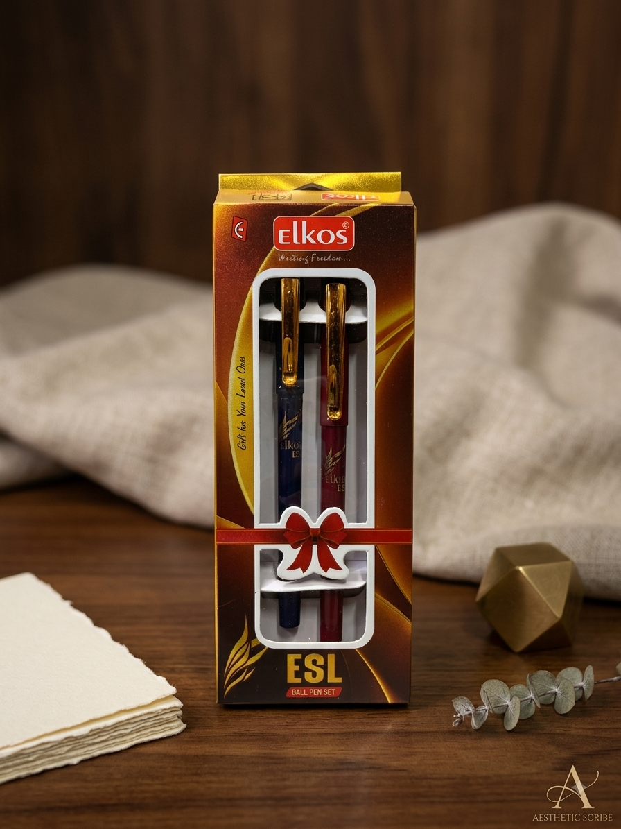 Elkos ESL ball pen set in a gift box