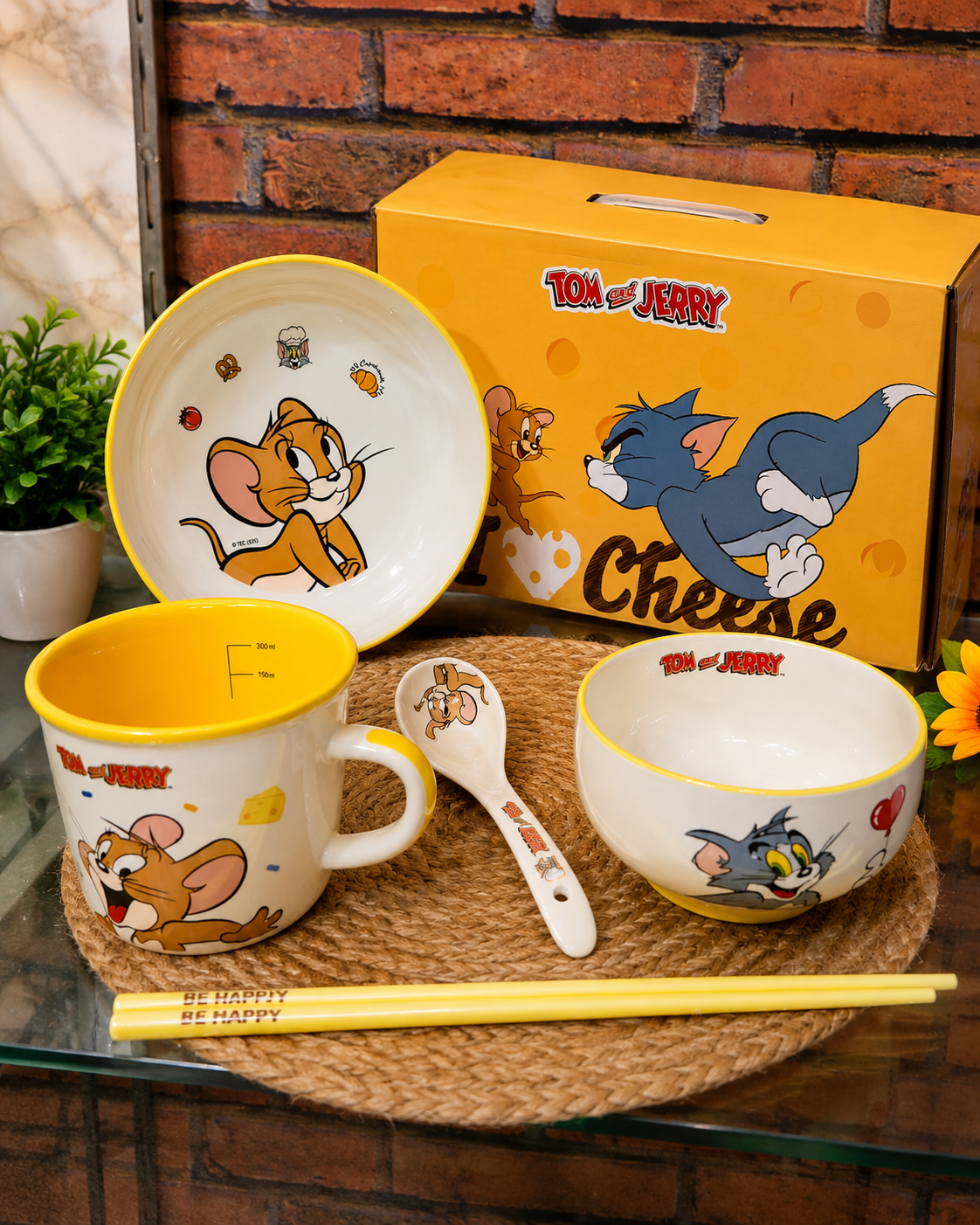 Tom and Jerry Ceramic Tableware Set